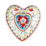 Cuore giallo grande fermacarte