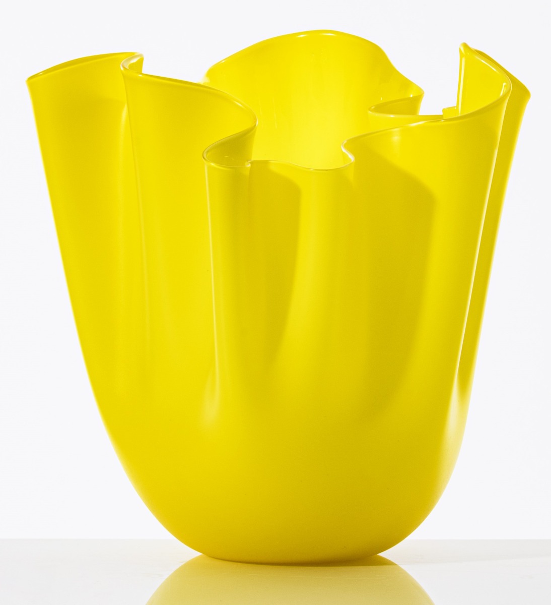 fagisa Vaso Fazzoletto Ginkgo 24cm sabbiato - immagine 1