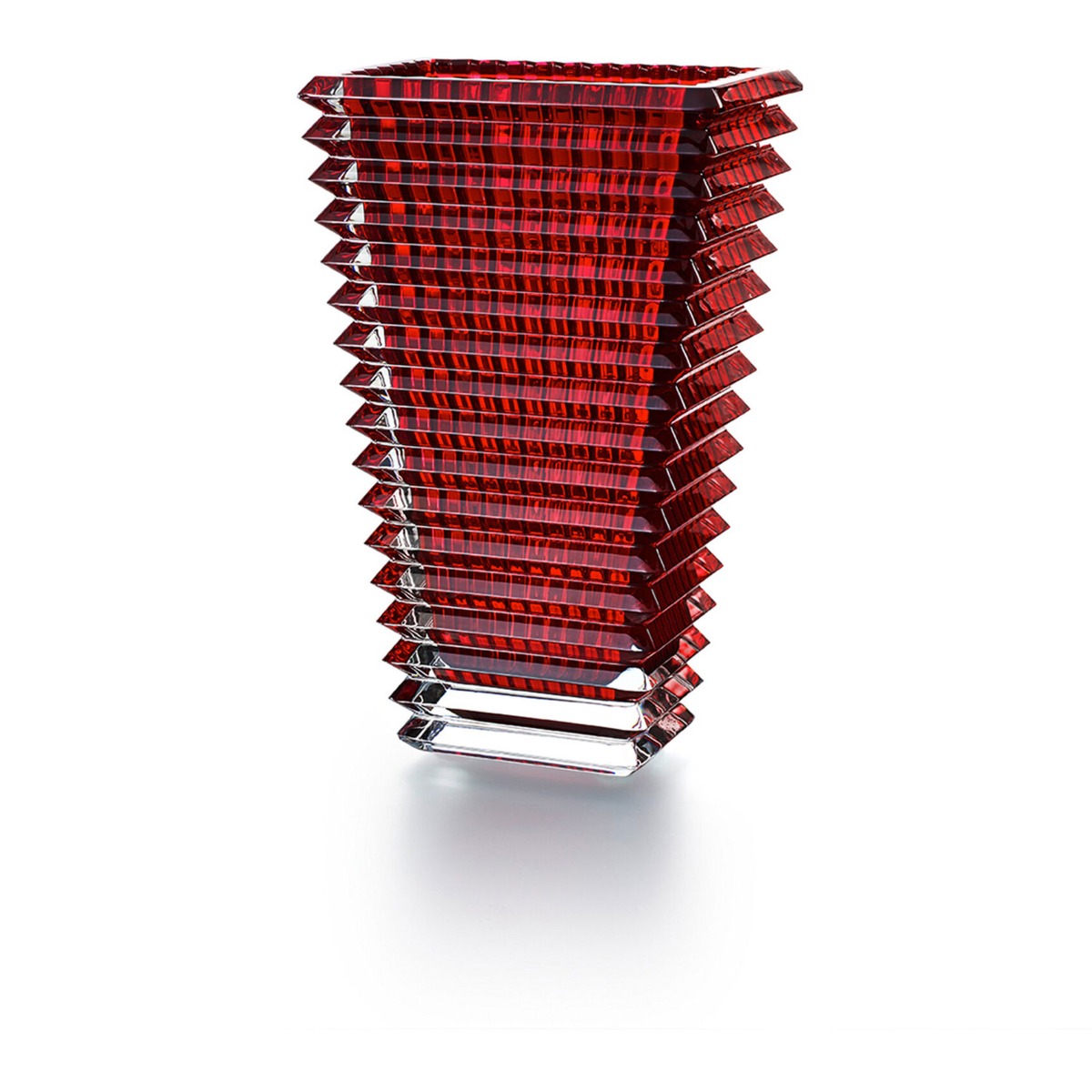q_1 Vaso Eye rettangolare rosso h30 cm - immagine 1