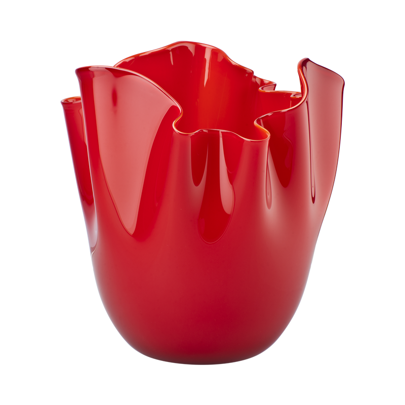 qq_2 Vaso Fazzoletto rosso 13,5cm - immagine 1