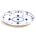 Piattino ovale raviera blu fluted plain Bing