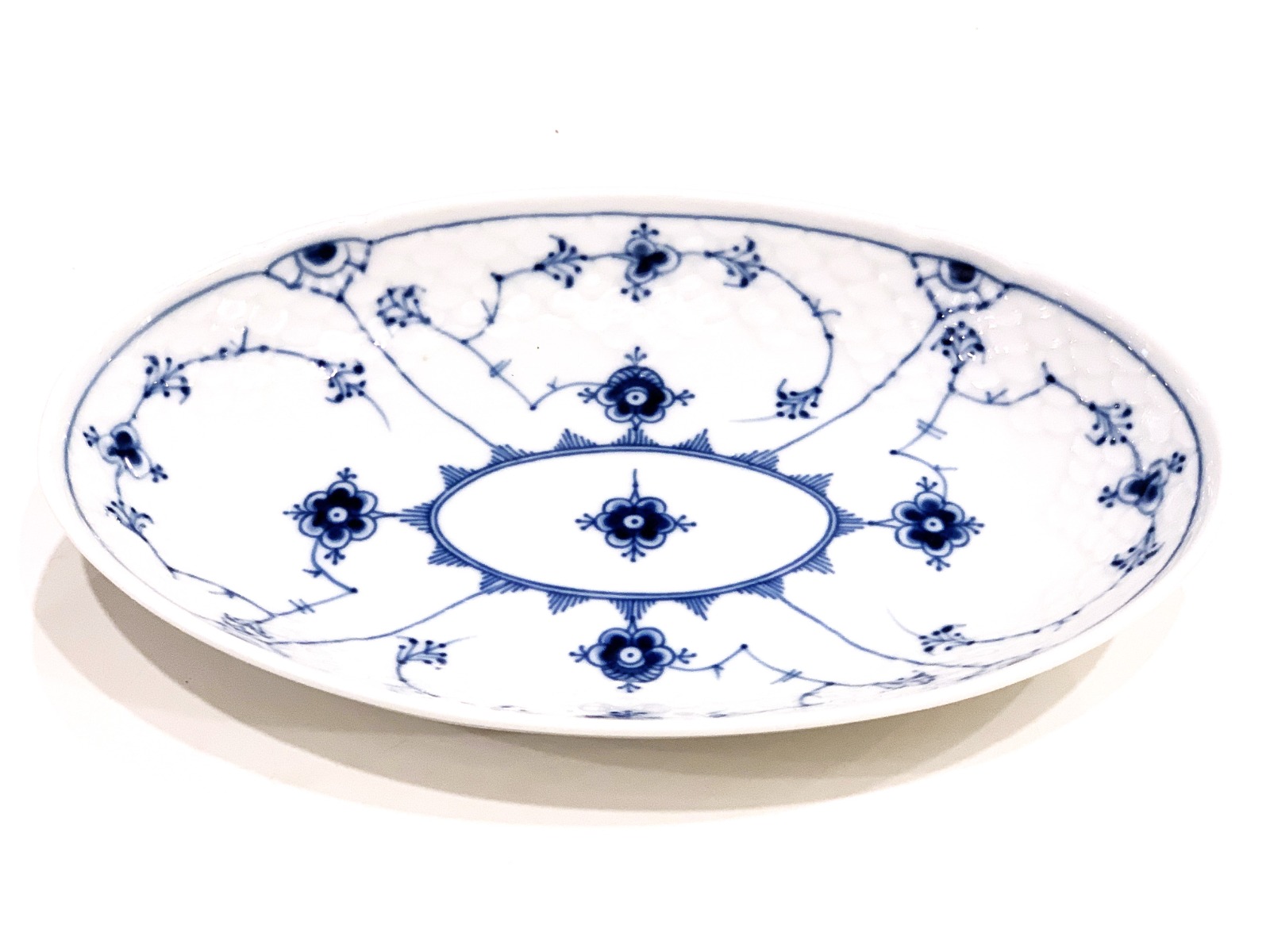 ra_1 Piattino ovale raviera blu fluted plain Bing - immagine 1