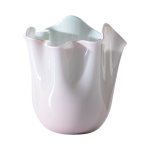 Vaso Fazzoletto rosa e verde 24cm