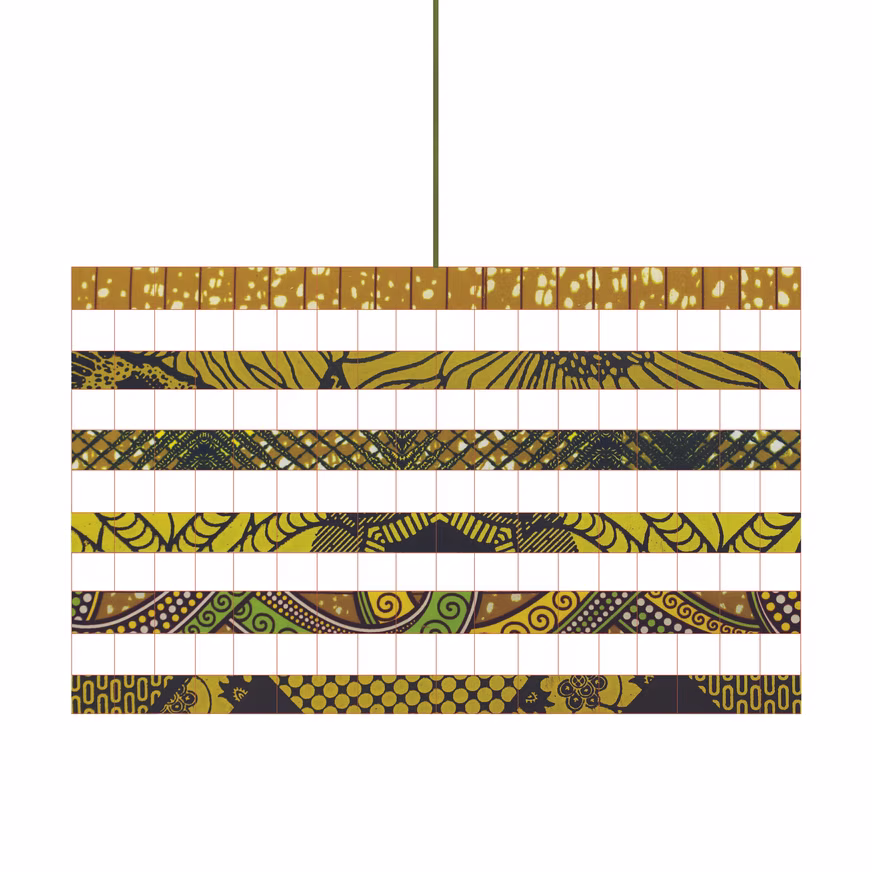 moutarde Lampadario Calemard Moutarde - immagine 1
