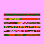 Lampadario Calemard Orange Fuchsia