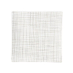Piatto quadrato 27 cm Mesh linee cream