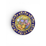Piatto ceramica artistica decorato a mano