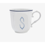 Mug Antico Doccia bianco S blu cobalto
