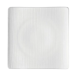 Piatto quadrato 31 cm Mesh bianco