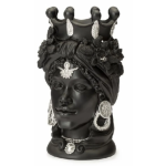 Testa di Moro donna 42 cm nera