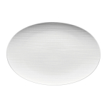 Piatto ovale da portata 34 cm Mesh bianco