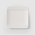 Piatto piano quadrato bianco Manufacture Rock