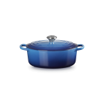 Cocotte ovale 33 cm Azur blu