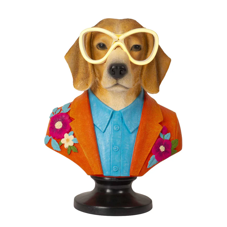 ca Busto Cane Ettore con LED 40 cm – The Led Guys - immagine 1