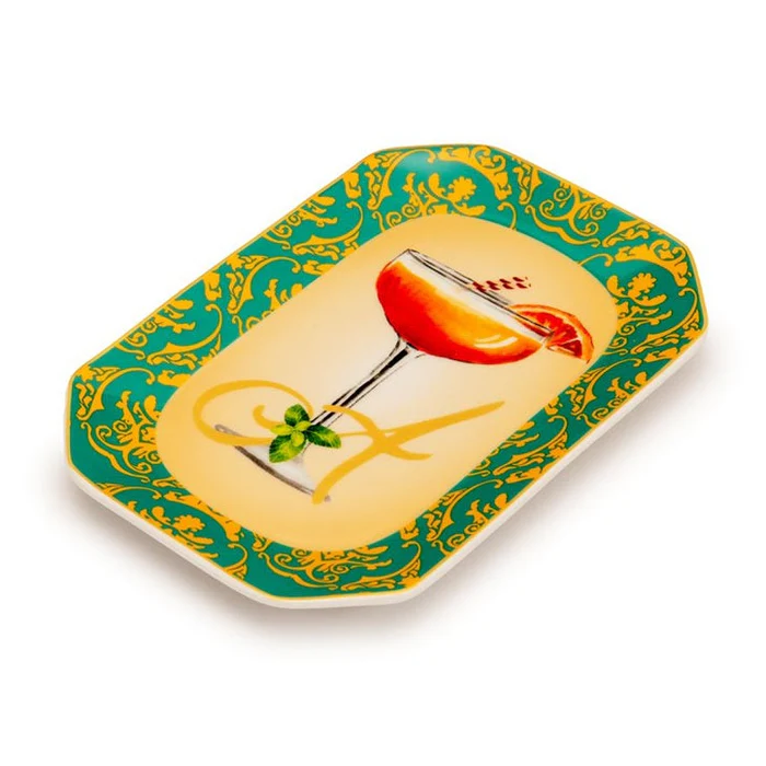 happy-hour-A Piattino Svuotatasche Happy Hour "A" Palais Royal 18x12 cm. - immagine 1