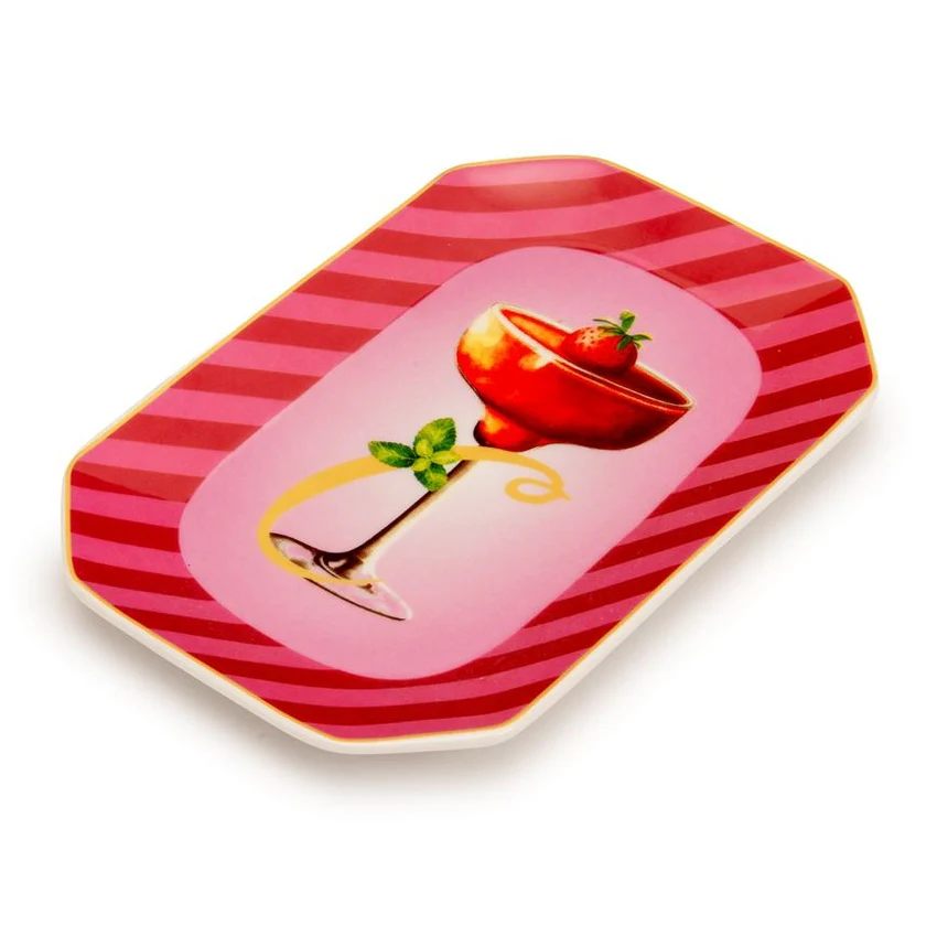 happy-hour-C Piattino Svuotatasche Happy Hour "C" Palais Royal 18x12 cm. - immagine 1