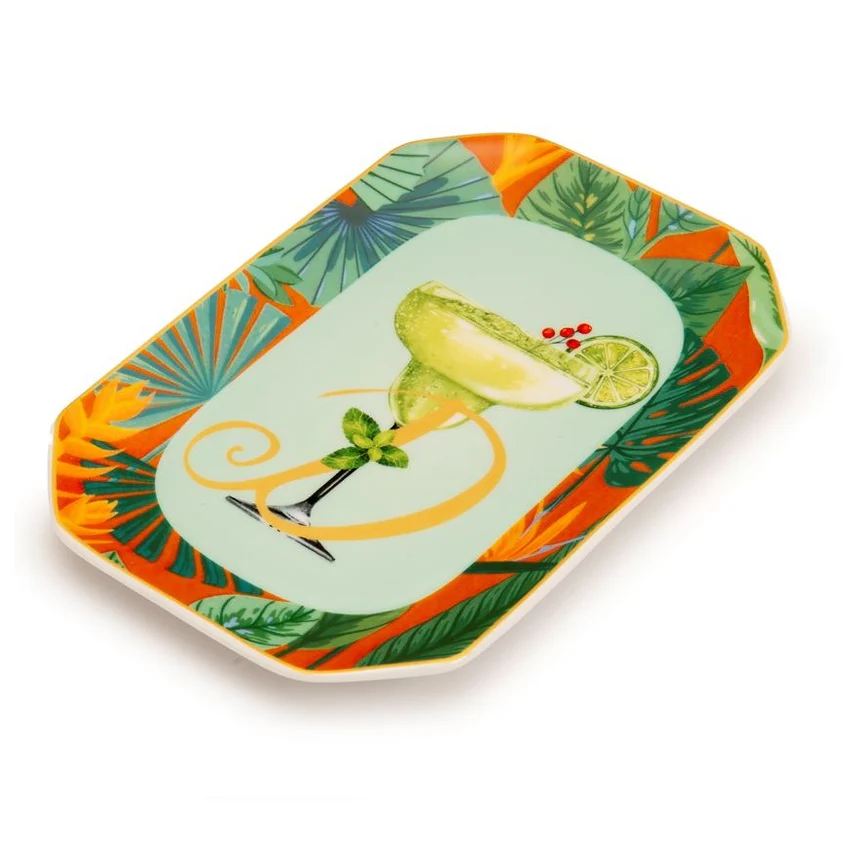 happy-hour-D Piattino Svuotatasche Happy Hour "D" Palais Royal 18x12 cm. - immagine 1