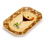 Piattino Svuotatasche Happy Hour "E" Palais Royal 18x12 cm.