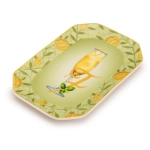 Piattino Svuotatasche Happy Hour "F" Palais Royal 18x12 cm.