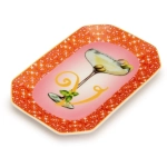 Piattino Svuotatasche Happy Hour "V" Palais Royal 18x12 cm.